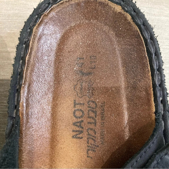 NAOT Sz 41  Leather Slip On Buckle Closure Sandals - Picture 5 of 11